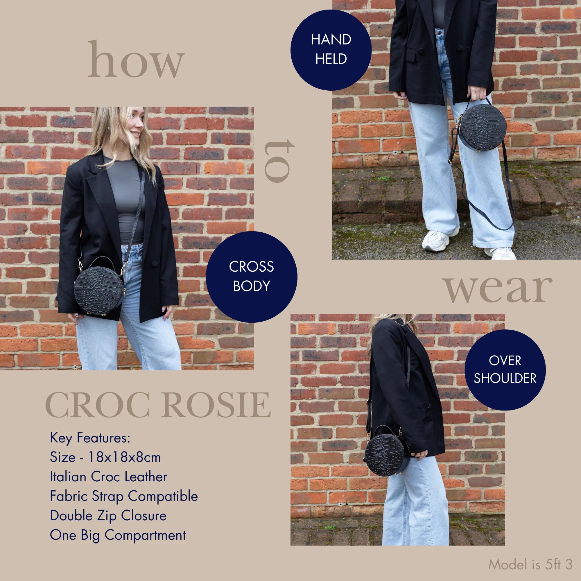 The Rosie Circle Croc Bag - Image 4